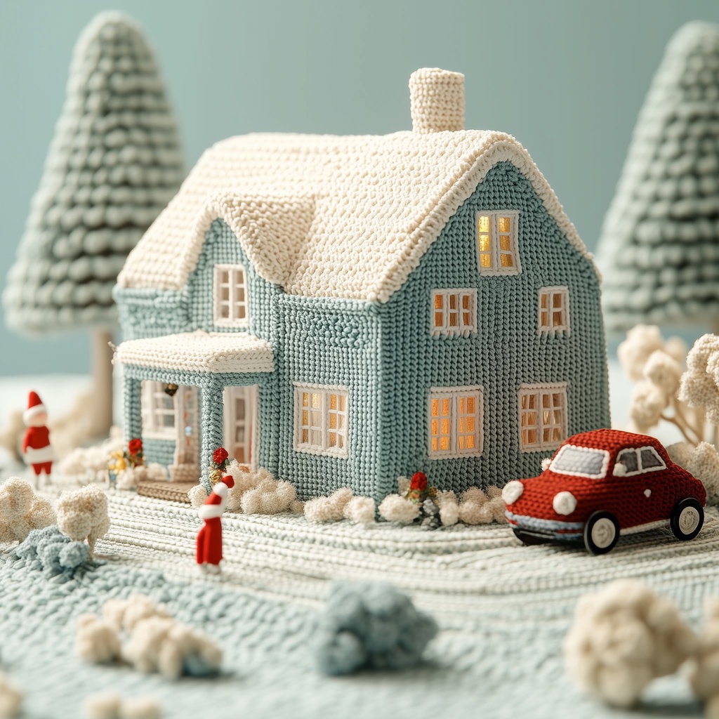 Concept art of Santa's cottage