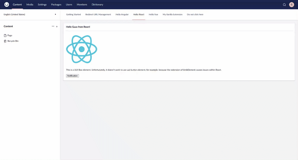 The React Component