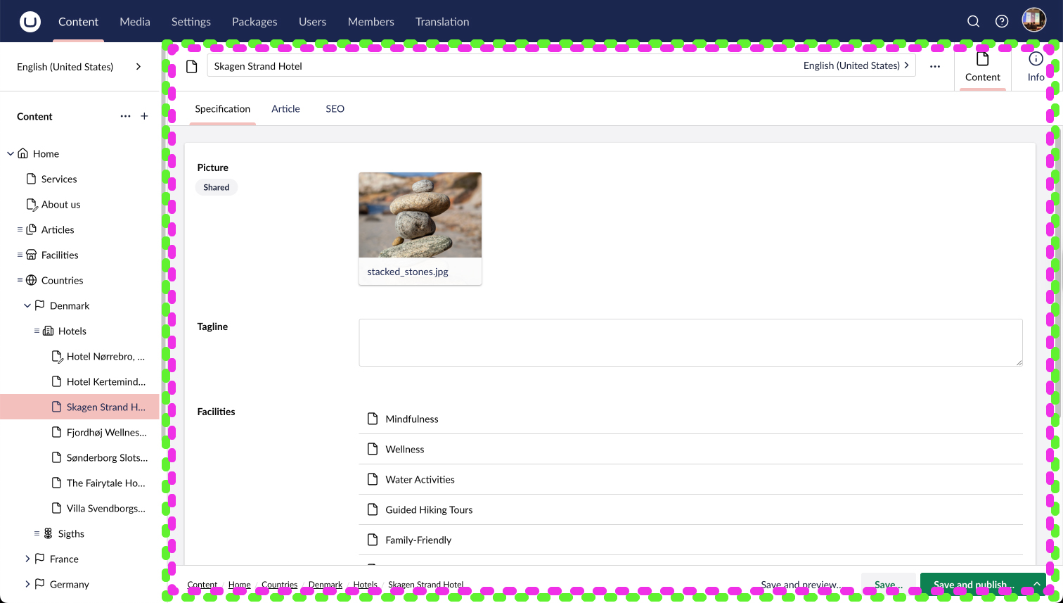 A custom Workspace Context in relation to the Backoffice Workspace Context
