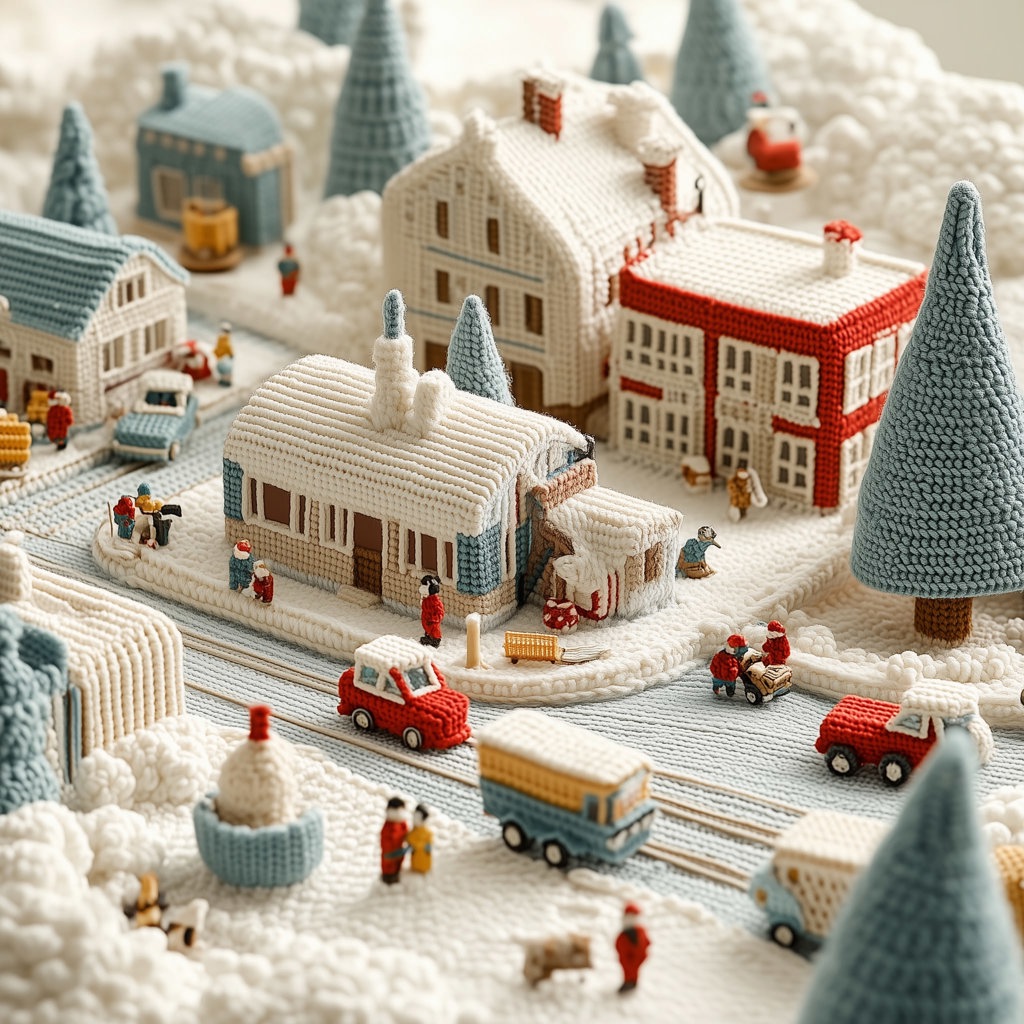 A scene from Santa's factory